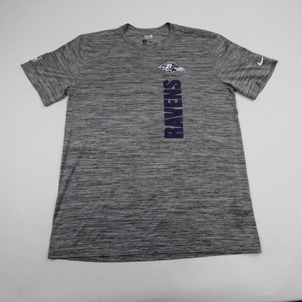 Baltimore Ravens Nike NFL On Field Short Sleeve Shirt Men's Gray/Heather Used-TOPS-155036