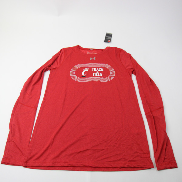 Cincinnati Bearcats Under Armour HeatGear Long Sleeve Shirt Women's Red New-TOPS-155697