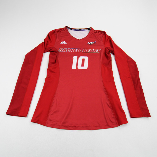 Sacred Heart Pioneers adidas Game Jersey - Volleyball Women's Red Used S-JRSY-009225
