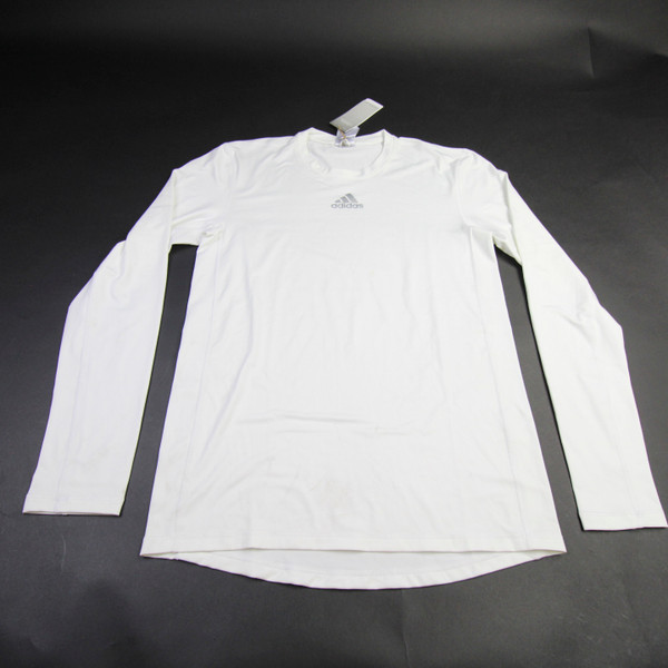 adidas Primegreen Long Sleeve Shirt Men's White Used L TOPS-156059