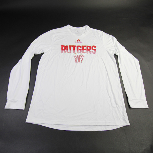 Rutgers Scarlet Knights adidas Long Sleeve Shirt Men's New without Tags LT TOPS-156336