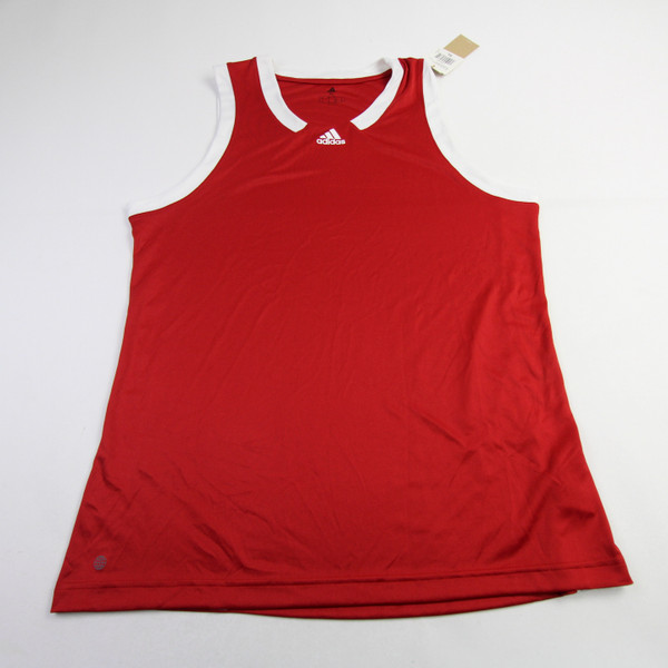 adidas Primegreen Practice Jersey - Basketball Men's Red/White New with Tags-JRSY-009247