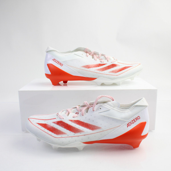 adidas adizero Football Cleat Men's White New without Box 14 CLEA-014523