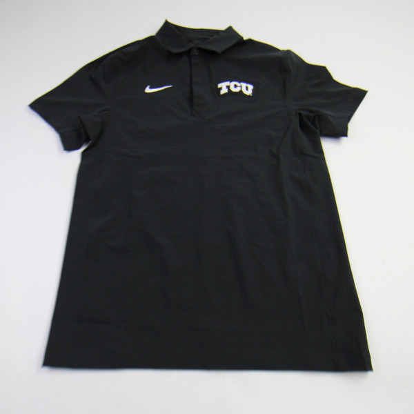 TCU Horned Frogs Nike Polo Men's Black New without Tags Multiple Sizes TOPS-156669