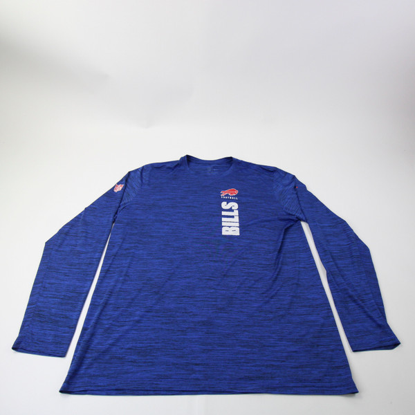 Buffalo Bills Nike NFL On Field Long Sleeve Shirt Men's Blue Used XXL TOPS-156548