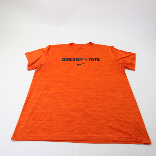 Oregon State Beavers Nike Nike Tee Short Sleeve Shirt Men's Used Orange/Heather 2XL-TOPS-156736