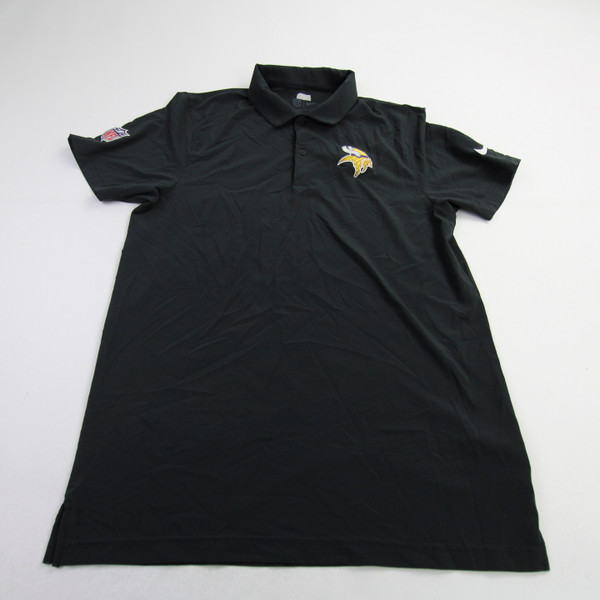 Minnesota Vikings Nike NFL On Field Dri-Fit Polo Men's Black Used-TOPS-156963