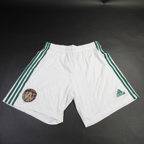 Atlanta United FC adidas Aeroready Game Shorts Men's White/Green Used L-SHOR-034152