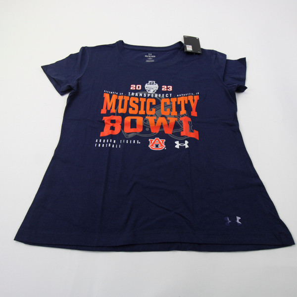 Auburn Tigers Under Armour Short Sleeve Shirt Women's Navy New-TOPS-157580