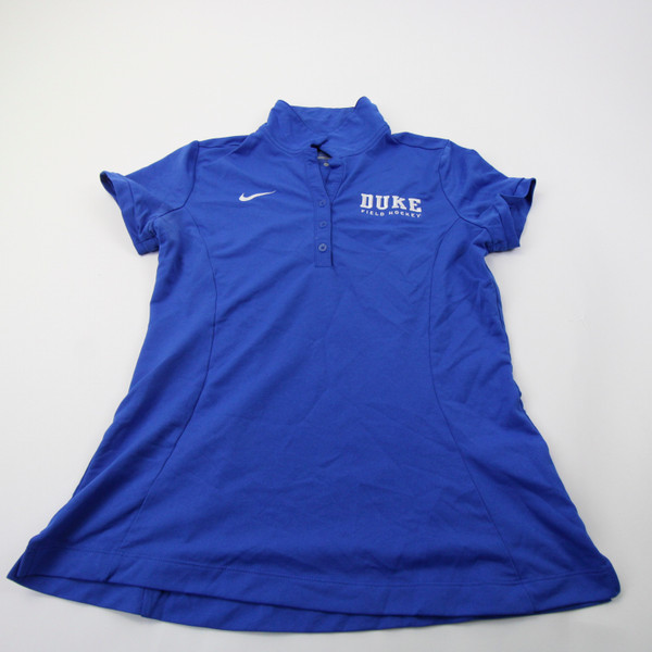Duke Blue Devils Nike Dri-Fit Polo Women's Blue Used L TOPS-157625