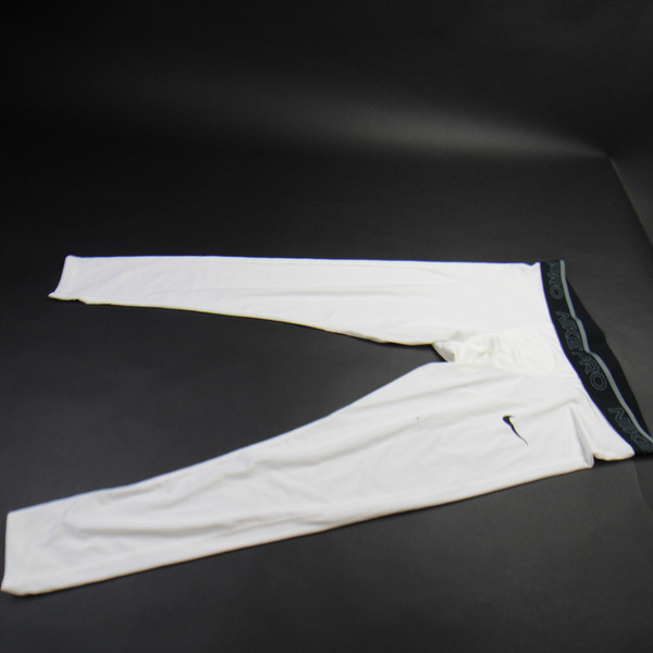 Nike Pro Compression Pants Men's White Used XL-PNTS-032572