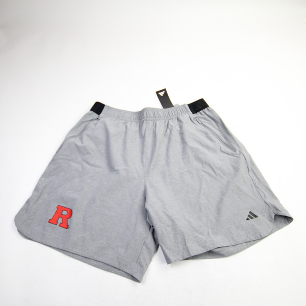 Rutgers Scarlet Knights adidas Practice Shorts Men's Gray New XL-SHOR-034484