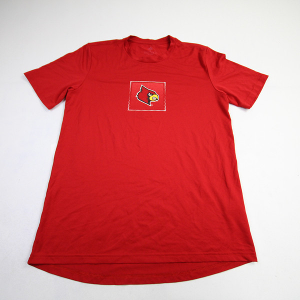 Louisville Cardinals adidas Short Sleeve Shirt Men's Red Used S TOPS-158559