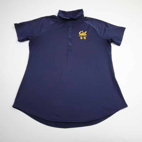 California Golden Bears Under Armour HeatGear Polo Women's Navy Used S TOPS-158765