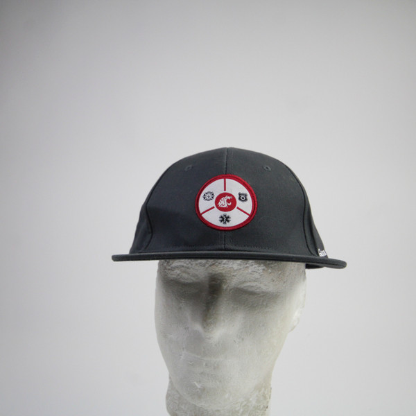 Washington State Cougars Unbranded Snap-Back Hat Unisex Dark Gray Used OSFM HATS-014662
