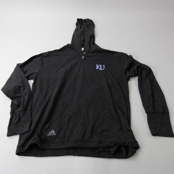 Kansas Jayhawks adidas Aeroready Sweatshirt Women's Dark Gray Used L TOPS-159263
