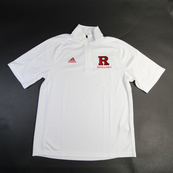 Rutgers Scarlet Knights adidas Climalite Pullover Men's White New with Tags S TOPS-159398