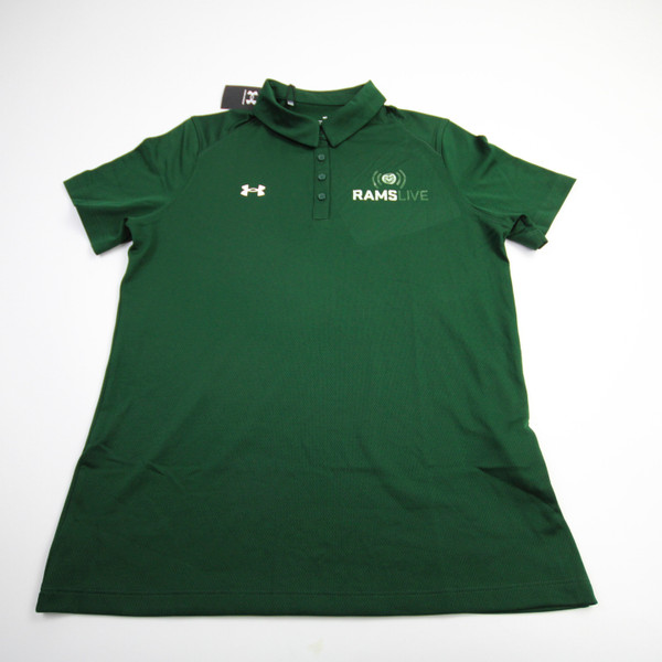 CSU Rams Under Armour Polo Women's Dark Green New M-TOPS-158905