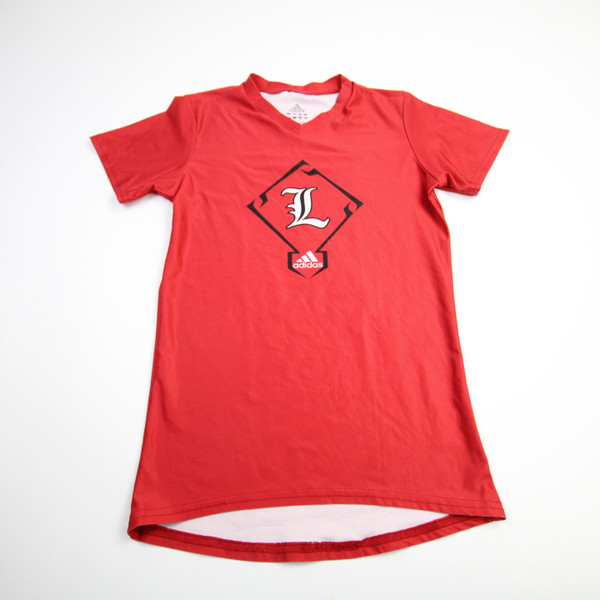 Louisville Cardinals adidas Long Sleeve Shirt Youth Red Used L-TOPS-158915