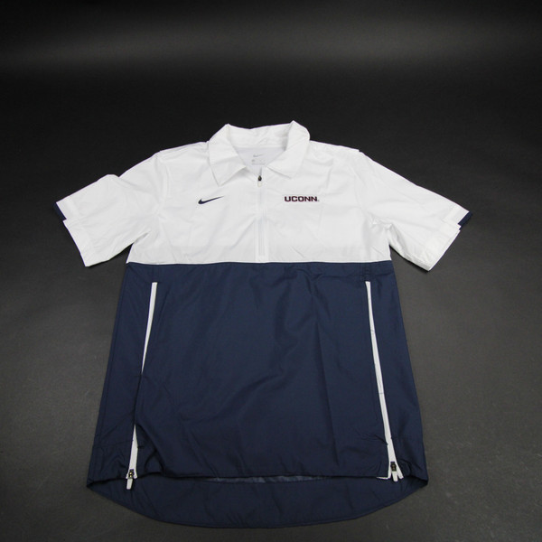 UConn Huskies Nike OnField Pullover Men's White Used XS TOPS-159419