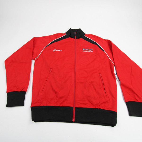 Bradley Braves Asics Jacket Men's Red New with Tags M TOPS-159520