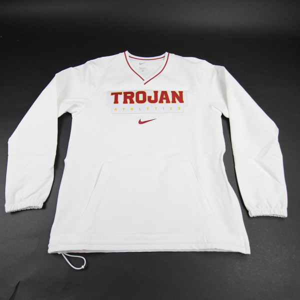 USC Trojans Nike Pullover Men's White New with Tags Multiple Sizes TOPS-159709