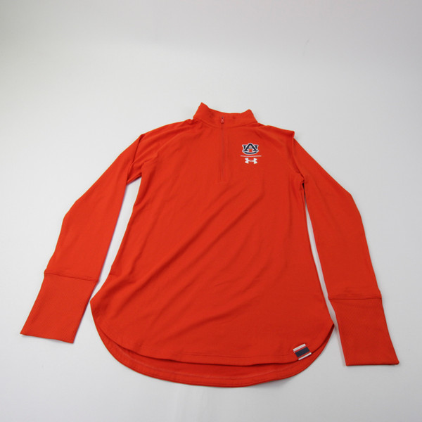 Auburn Tigers Under Armour Pullover Women's Orange Used XS TOPS-159759
