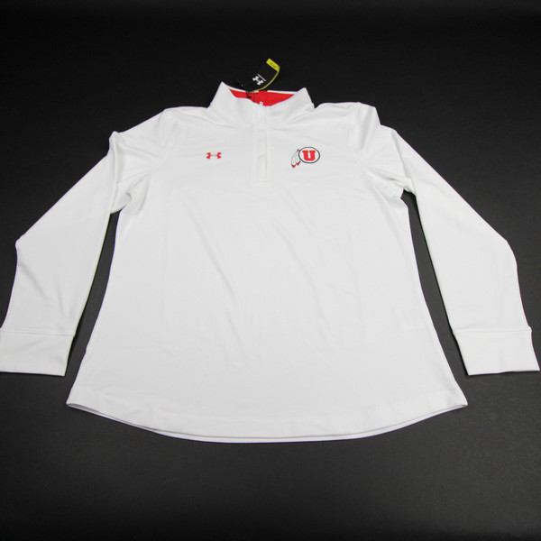 Utah Utes Under Armour Pullover Women's White New with Tags XL TOPS-159780