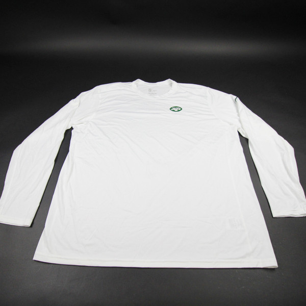 New York Jets Nike NFL On Field Nike Tee Long Sleeve Shirt Men's White New 3XL-TOPS-159841