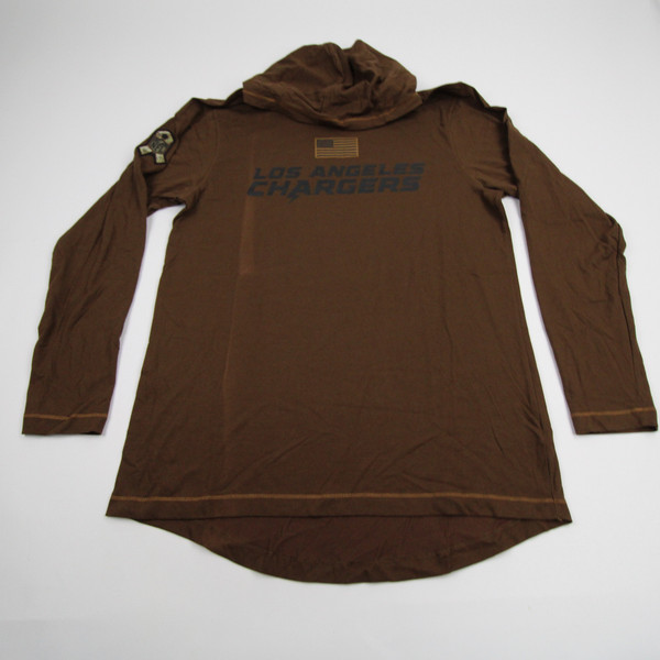 Los Angeles Chargers Nike NFL On Field Long Sleeve Shirt Men's Brown New M-TOPS-159931