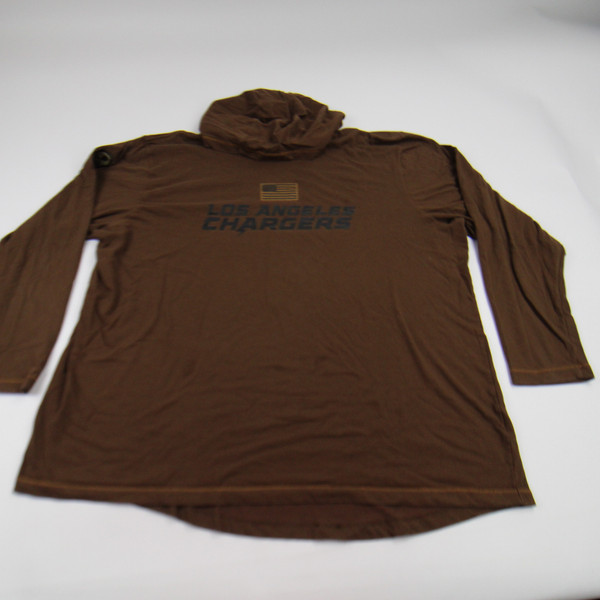 Los Angeles Chargers Nike NFL On Field Long Sleeve Shirt Men's Brown Used 3XL-TOPS-160033