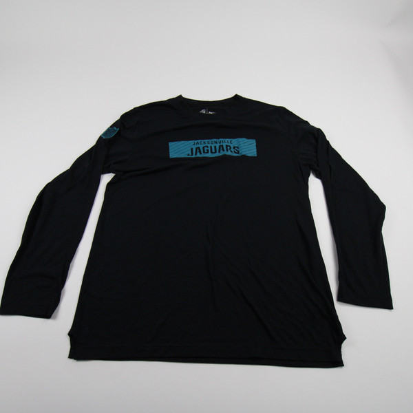 Jacksonville Jaguars Nike NFL On Field Dri-Fit Long Sleeve Shirt Men's Used Black 3XL-TOPS-160047