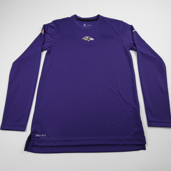 Baltimore Ravens Nike NFL On Field Dri-Fit Long Sleeve Shirt Men's Purple Used S-TOPS-160054