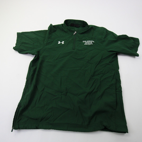 CSU Rams Under Armour Short Sleeve Shirt Women's Dark Green Used S TOPS-159038