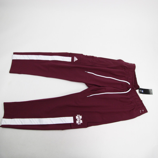 Mississippi State Bulldogs adidas Athletic Pants Men's Maroon Used-PNTS-033249