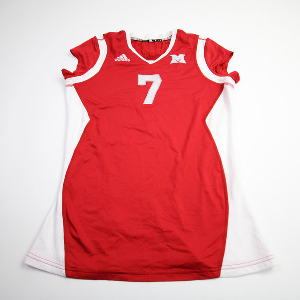 Miami RedHawks adidas Game Jersey - Volleyball Women's Red Used M JRSY-009451