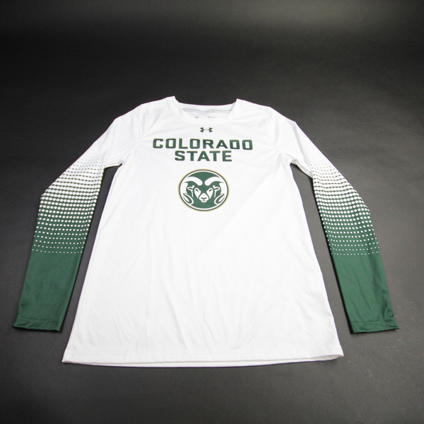 CSU Rams Under Armour Long Sleeve Shirt Men's White Used Multiple Sizes TOPS-158945