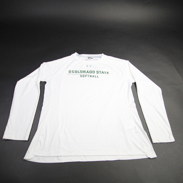 CSU Rams Under Armour Long Sleeve Shirt Women's White Used-TOPS-158946