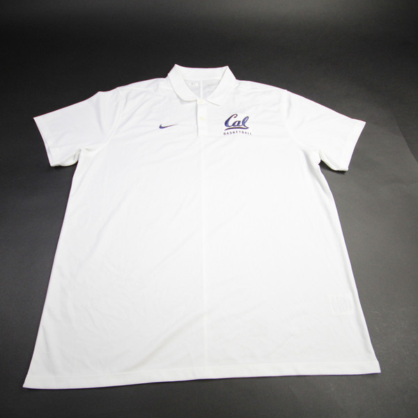California Golden Bears Nike Dri-Fit Polo Men's White Used XL TOPS-158758
