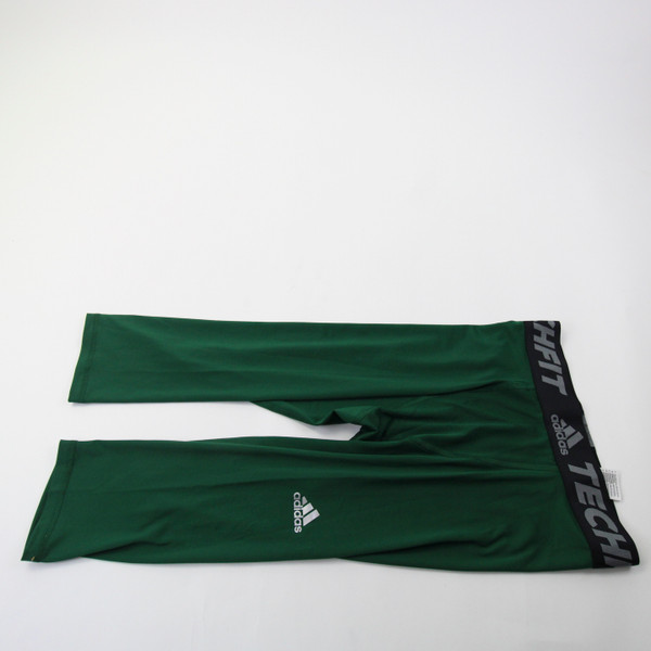 adidas Compression Pants Men's Green New without Tags-PNTS-033255