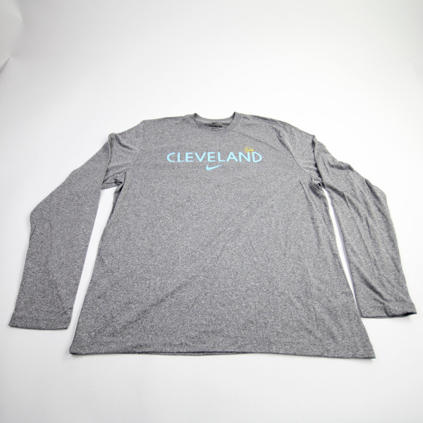 Nike Dri-Fit Long Sleeve Shirt Men's Gray New without Tags-TOPS-160357
