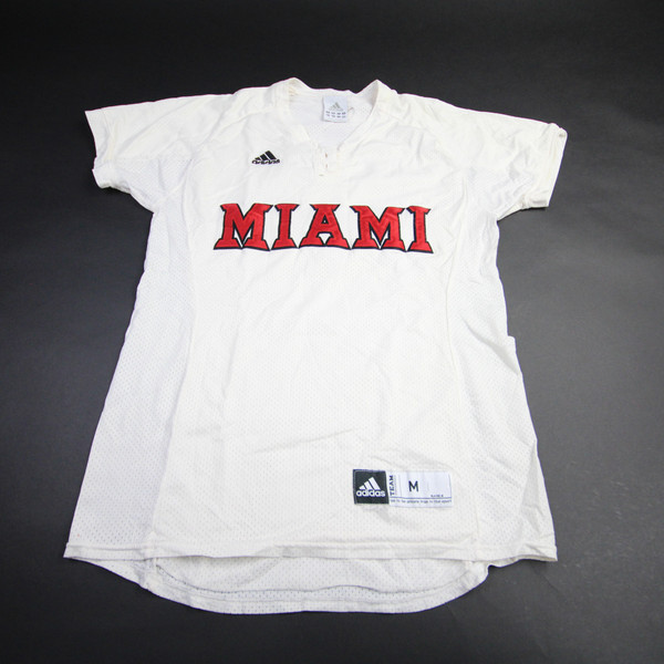Miami RedHawks adidas Game Jersey - Softball Women's White Used Multiple Sizes JRSY-009465