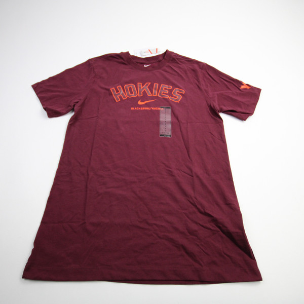 Virginia Tech Hokies Nike Short Sleeve Shirt Men's Maroon New with Tags S TOPS-160238