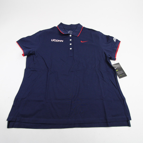 UConn Huskies Nike Dri-Fit Polo Women's Navy New with Tags XL TOPS-161029