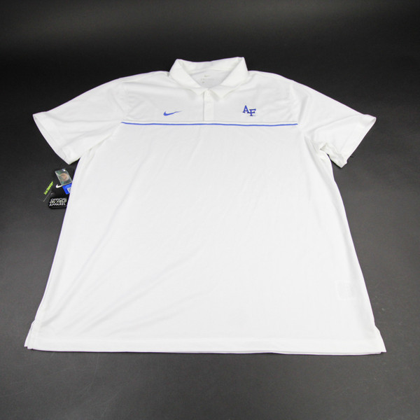 Air Force Falcons Nike Dri-Fit Polo Men's White New with Tags XXL TOPS-161051