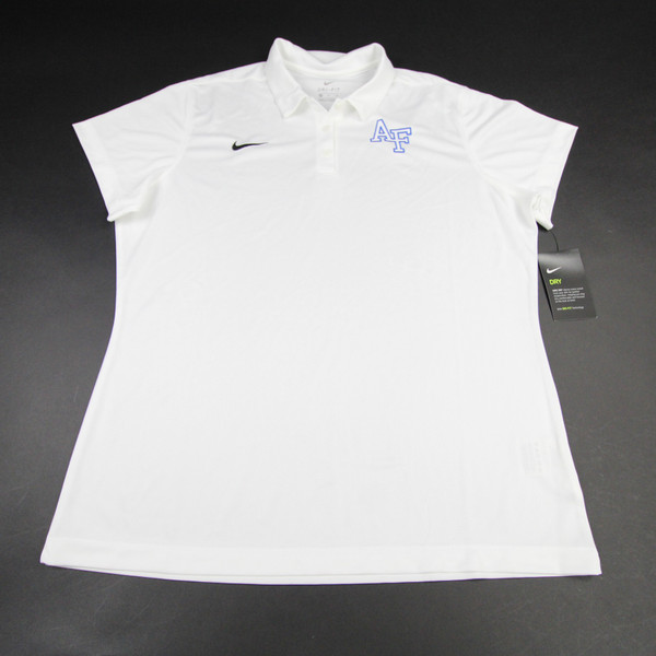 Air Force Falcons Nike Polo Women's White New with Tags XL TOPS-161073