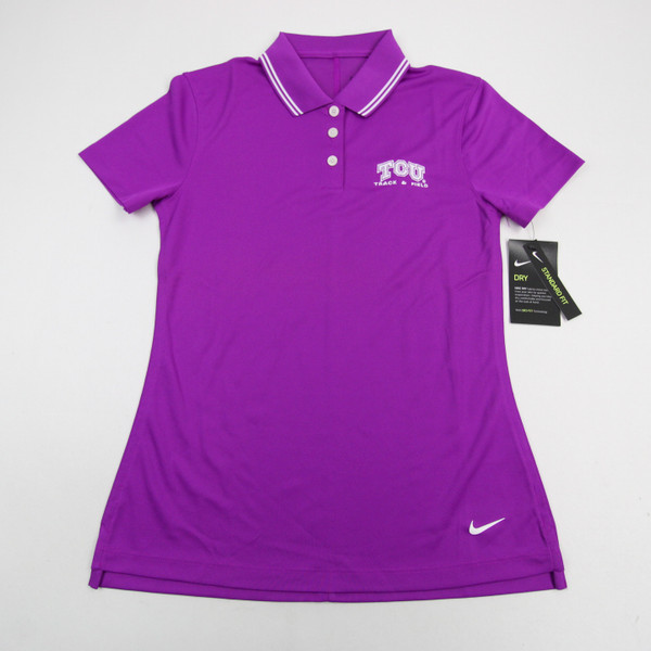 TCU Horned Frogs Nike Dri-Fit Polo Women's Pink New with Tags Multiple Sizes TOPS-161116