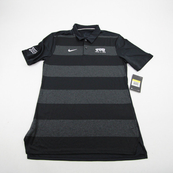 TCU Horned Frogs Nike Dri-Fit Polo Men's Black New with Tags S TOPS-161118