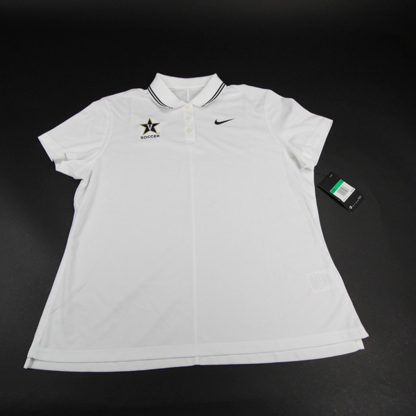 Vanderbilt Commodores Nike Dri-Fit Polo Women's White New with Tags XL TOPS-161157