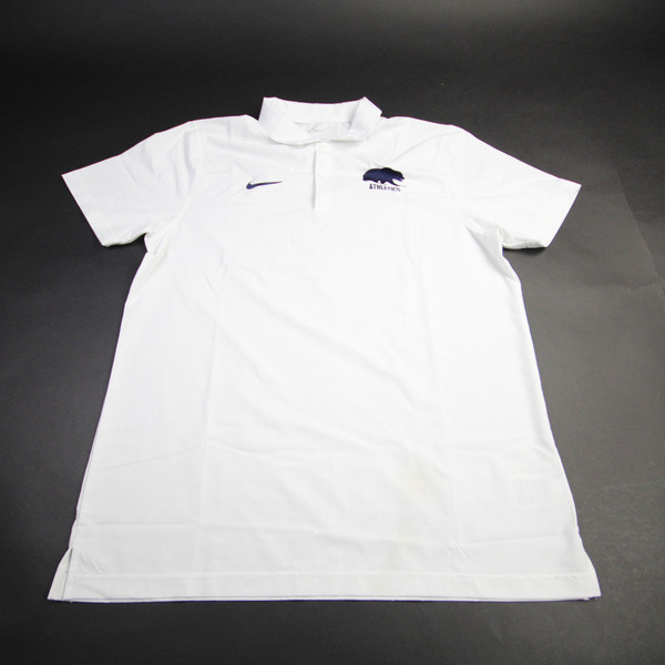California Golden Bears Nike Polo Men's White Used L TOPS-160607